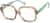 Angle view of Kids' Square Glasses 4450415 in Beige thumbnail