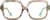 Front view of Kids' Square Glasses 4450415 in Beige thumbnail