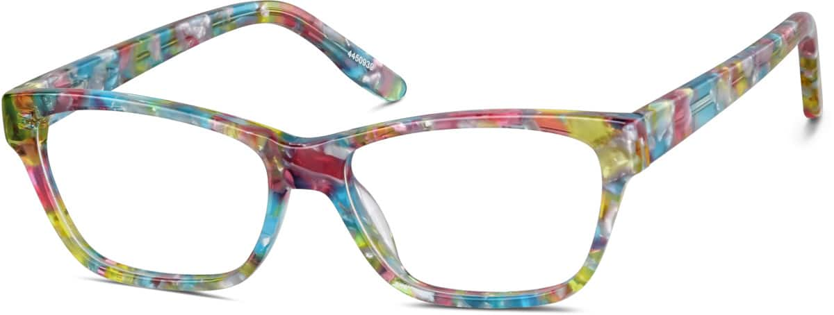 Angle view of Kids' Rectangle Glasses 4450939 in Prism