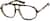 Angle view of Aviator Glasses 4451025 in Tortoiseshell thumbnail
