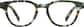 Front view of Kids' Square Glasses 4451124 in Camouflage thumbnail