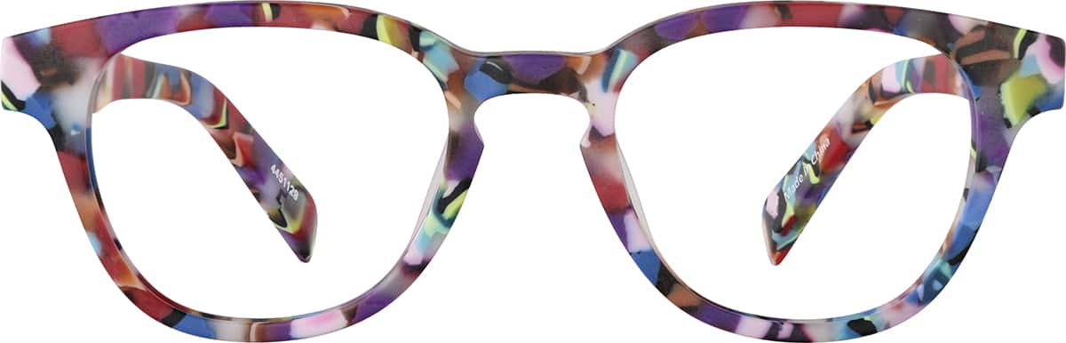 Kaleidoscope Kids' Square Glasses #4451129 | Zenni Optical