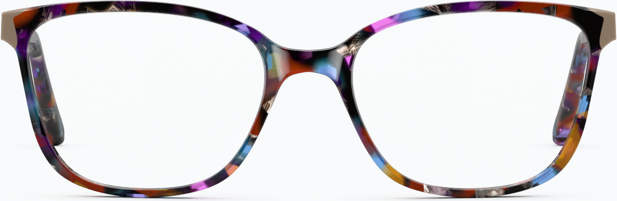 Front view of Square Glasses 4451439 in Galaxy thumbnail