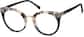 Angle view of Round Glasses 4451535 in Ivory Tortoiseshell thumbnail
