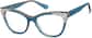 Angle view of Cat-Eye Glasses 4451716 in Blue thumbnail