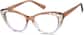 Angle view of Cat-Eye Glasses 4451815 in Brown Topaz thumbnail