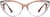 Front view of Cat-Eye Glasses 4451815 in Brown Topaz thumbnail