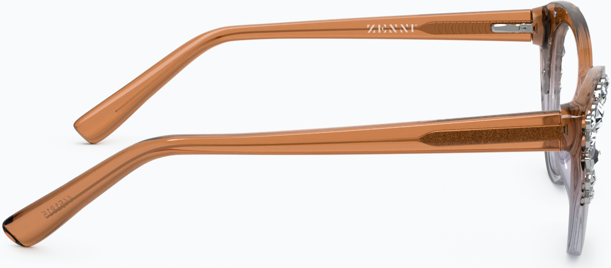 Side view of Cat-Eye Glasses 4451815 in Brown Topaz thumbnail