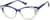 Angle view of Cat-Eye Glasses 4451816 in Blue/Clear thumbnail