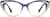 Front view of Cat-Eye Glasses 4451816 in Blue/Clear thumbnail