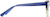 Side view of Cat-Eye Glasses 4451816 in Blue/Clear thumbnail