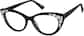 Angle view of Cat-Eye Glasses 4451821 in Black thumbnail