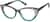Angle view of Cat-Eye Glasses 4451824 in Gray thumbnail