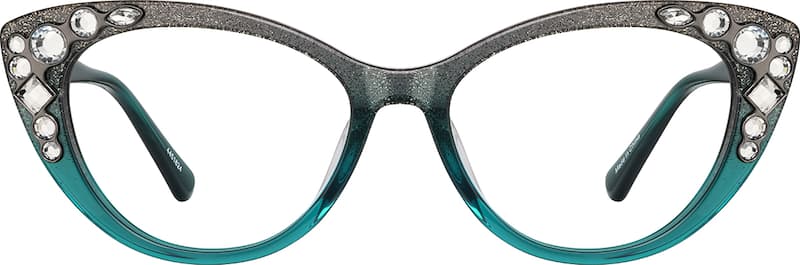 Gray Cat-Eye Glasses