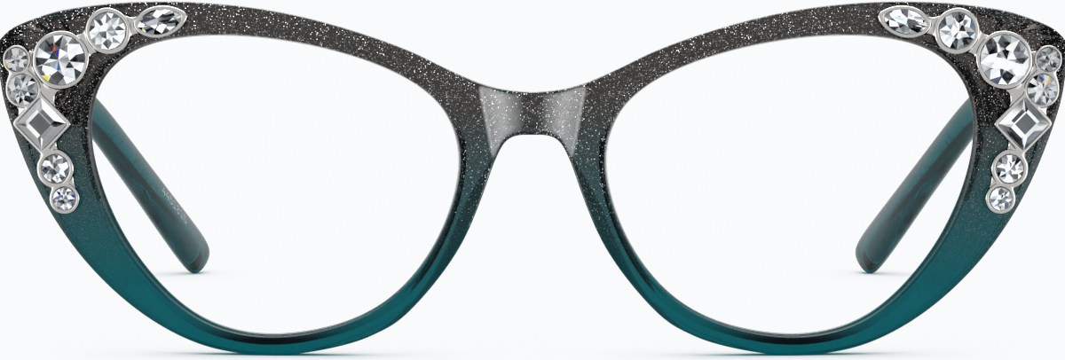 Front view of Cat-Eye Glasses 4451824 in Gray thumbnail