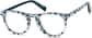 Angle view of Kids' Round Glasses 4451916 in Blue Cheetah thumbnail