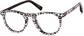 Angle view of Kids' Round Glasses 4451941 in White Cheetah thumbnail