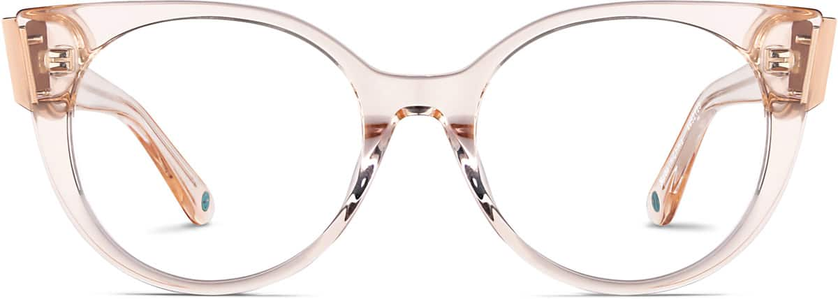 Front view of Round Glasses 4452123 in Pink