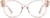 Front view of Round Glasses 4452123 in Pink thumbnail