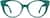 Front view of Round Glasses 4452124 in Teal thumbnail