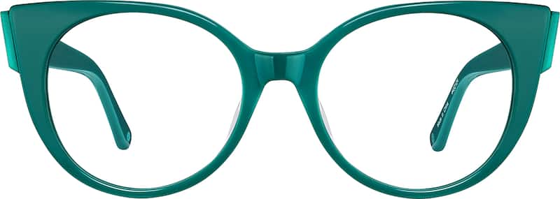 Teal Round Glasses