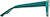Side view of Round Glasses 4452124 in Teal thumbnail