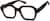 Angle view of Geometric Glasses 4452325 in Tortoiseshell thumbnail