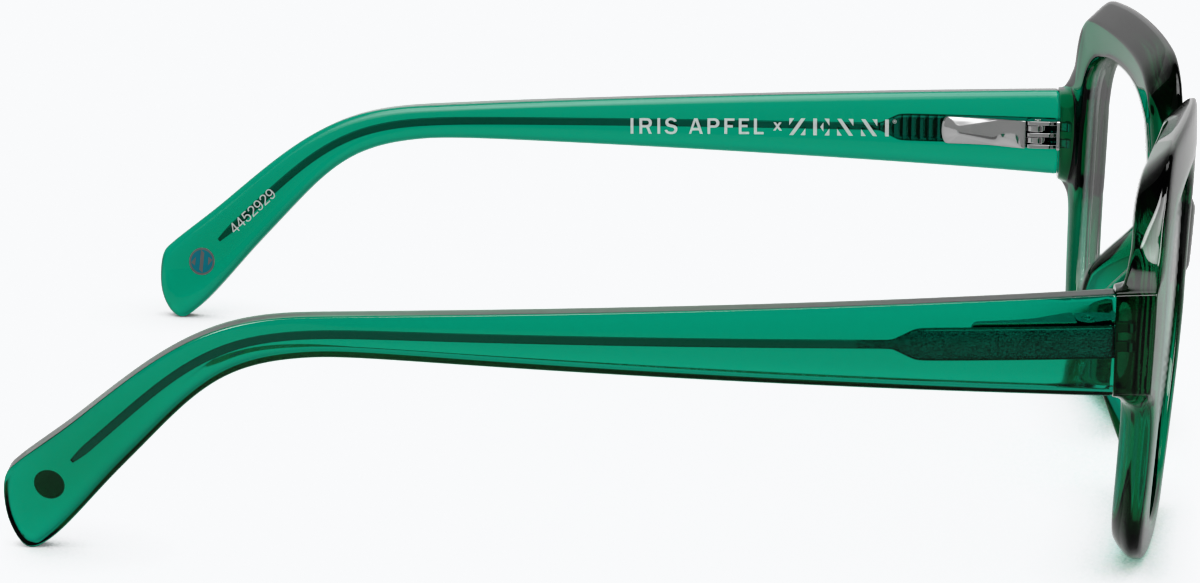 Side view of Good To Be Square Glasses 4452924 in Emerald thumbnail