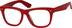 Square Glasses 445318 in Red
