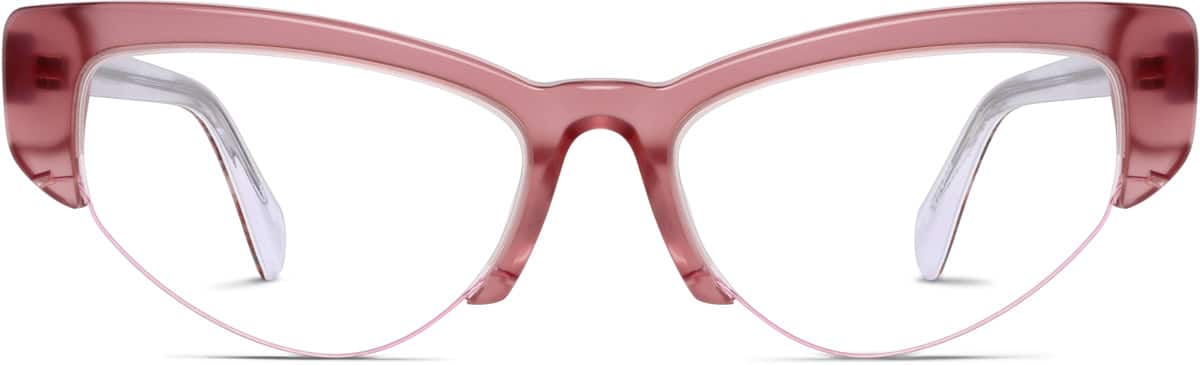 Front view of Cat-Eye Glasses 4453519 in Pink