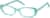 Angle view of Kids' Oval Glasses 4453816 in Seafoam thumbnail