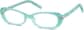 Angle view of Kids' Oval Glasses 4453816 in Seafoam thumbnail
