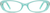 Front view of Kids' Oval Glasses 4453816 in Seafoam thumbnail