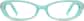 Front view of Kids' Oval Glasses 4453816 in Seafoam thumbnail