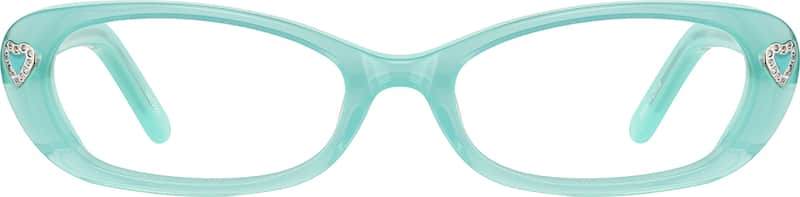 Seafoam Kids' Oval Glasses