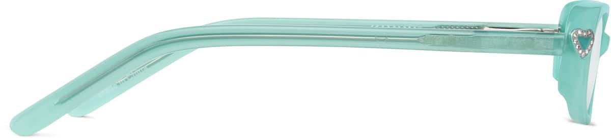 Side view of Kids' Oval Glasses 4453816 in Seafoam