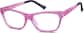 Angle view of Kids' Rectangle Glasses 4453919 in Pink thumbnail