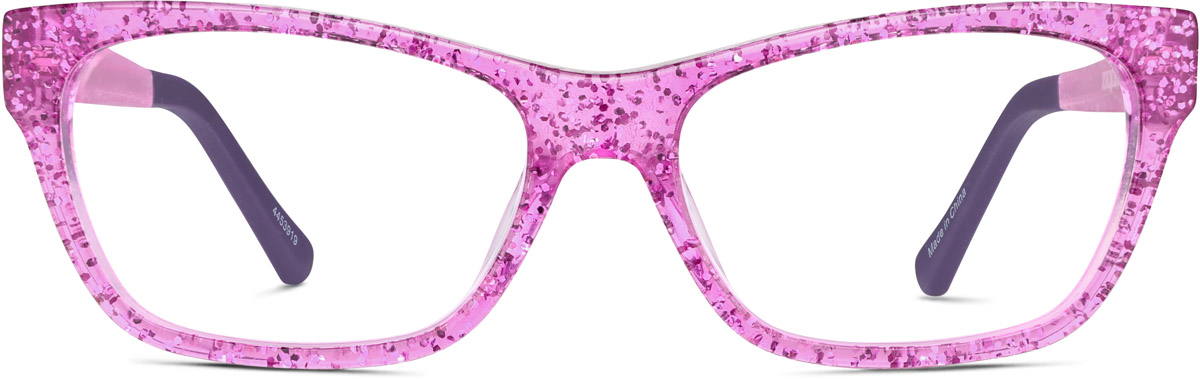 Pink Kids' Rectangle Glasses