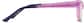 Side view of Kids' Rectangle Glasses 4453919 in Pink thumbnail