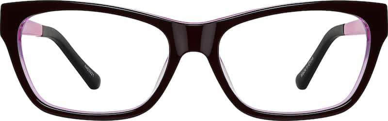 Black Kids' Rectangle Glasses