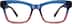 Rectangle Glasses 4454016 in Blue