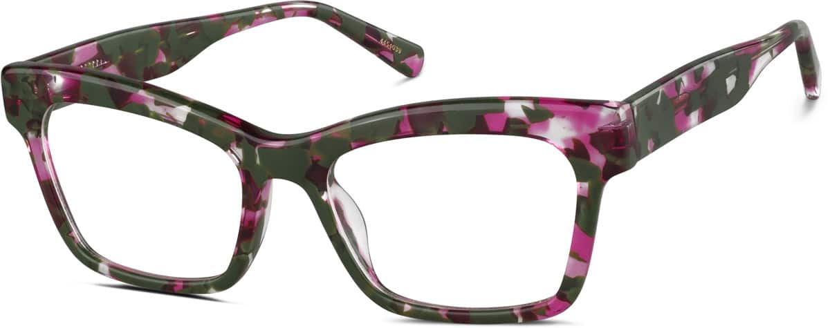 Angle view of Rectangle Glasses 4454039 in Camouflage