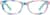 Front view of Kids' Oval Glasses 4454829 in Rainbow thumbnail