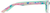 Side view of Kids' Oval Glasses 4454829 in Rainbow thumbnail
