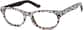 Angle view of Kids' Oval Glasses 4454841 in White Leopard thumbnail