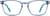 Front view of Rectangle Glasses 4455016 in Blue thumbnail