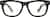 Front view of Bodega Eyeglasses 445521 in Black thumbnail