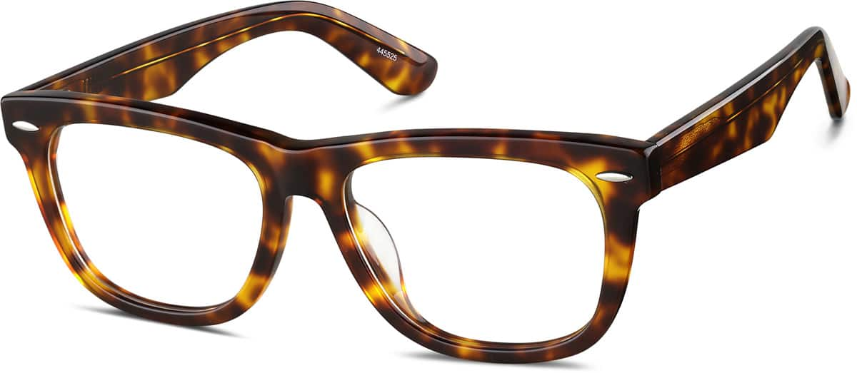 Angle view of Bodega Eyeglasses 445525 in Tortoiseshell