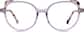 Front view of Kids' Round Glasses 4455417 in Purple thumbnail