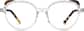 Front view of Kids' Round Glasses 4455423 in Translucent thumbnail